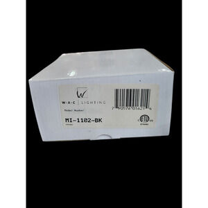 W,A.C. Lighting MI-1102-BK New Dead Stock